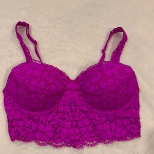 Victoria’s Secret crop top lace padded bralette